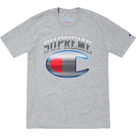 supreme and champion logo.